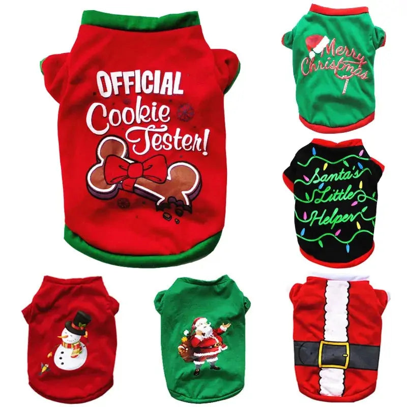 Cotton Christmas Pet Clothes - Paws & Palettes