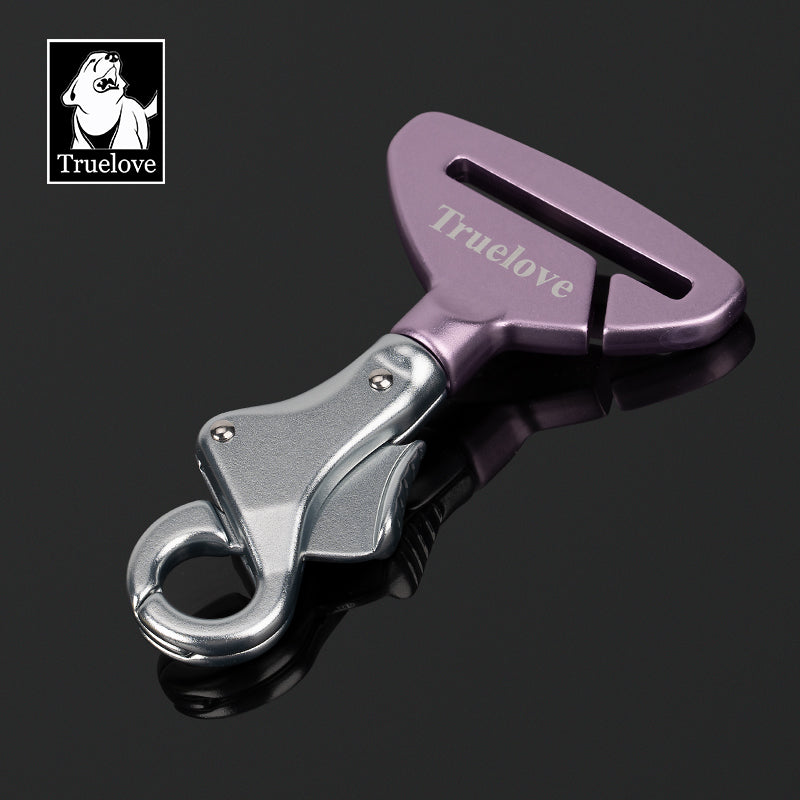 Car Seatbelt Safety Hook - Purple/Silver - Paws & Palettes