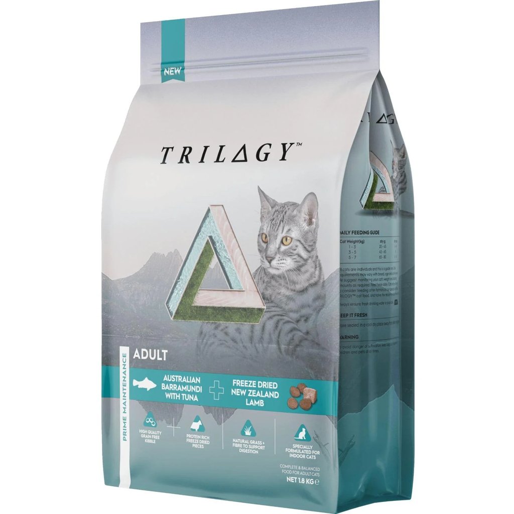 Trilogy – Adult Cat – GRAIN FREE – Australian Barramundi - Paws & Palettes