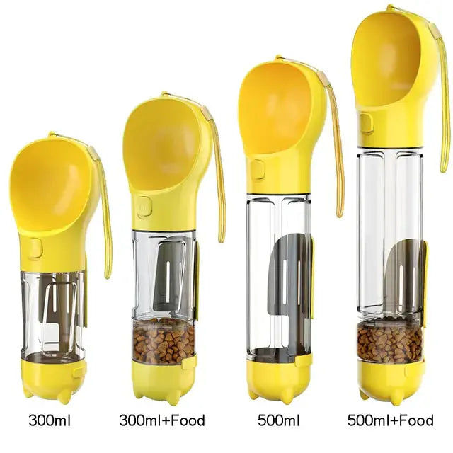 Multifunction Water Food Pet Bottle - Paws & Palettes
