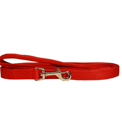 Beau Pets – Neoprene Handle – Nylon Lead – Red - Paws & Palettes