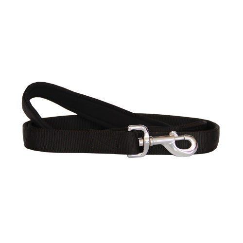 Beau Pets – Neoprene Handle – Nylon Lead – Black - Paws & Palettes