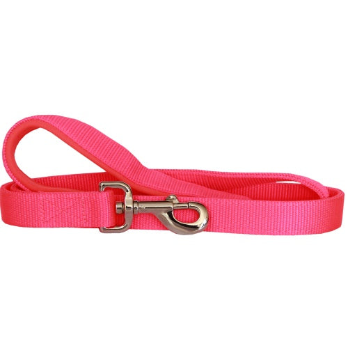 Beau Pets – Neoprene Handle – Nylon Lead – Pink - Paws & Palettes