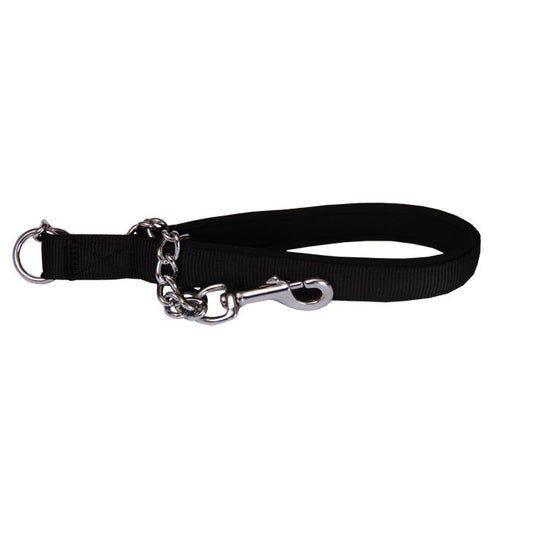 Beau Pets – Neoprene Handle – Chain Lead – Black - Paws & Palettes