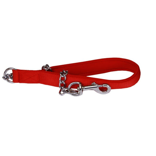 Beau Pets – Neoprene Handle – Chain Lead – Red - Paws & Palettes