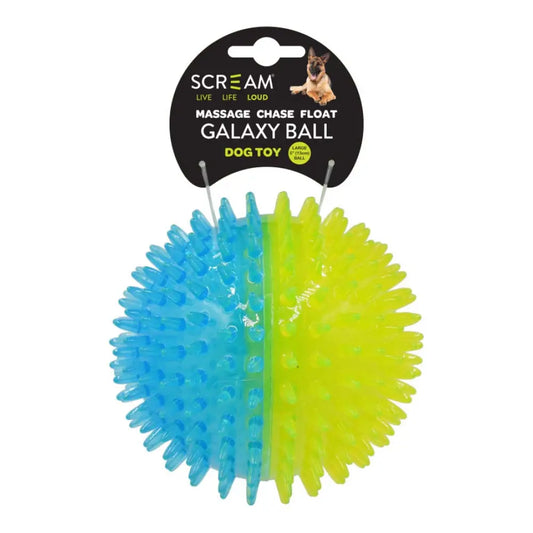 Scream – Galaxy Ball – Loud Green & Blue - Paws & Palettes