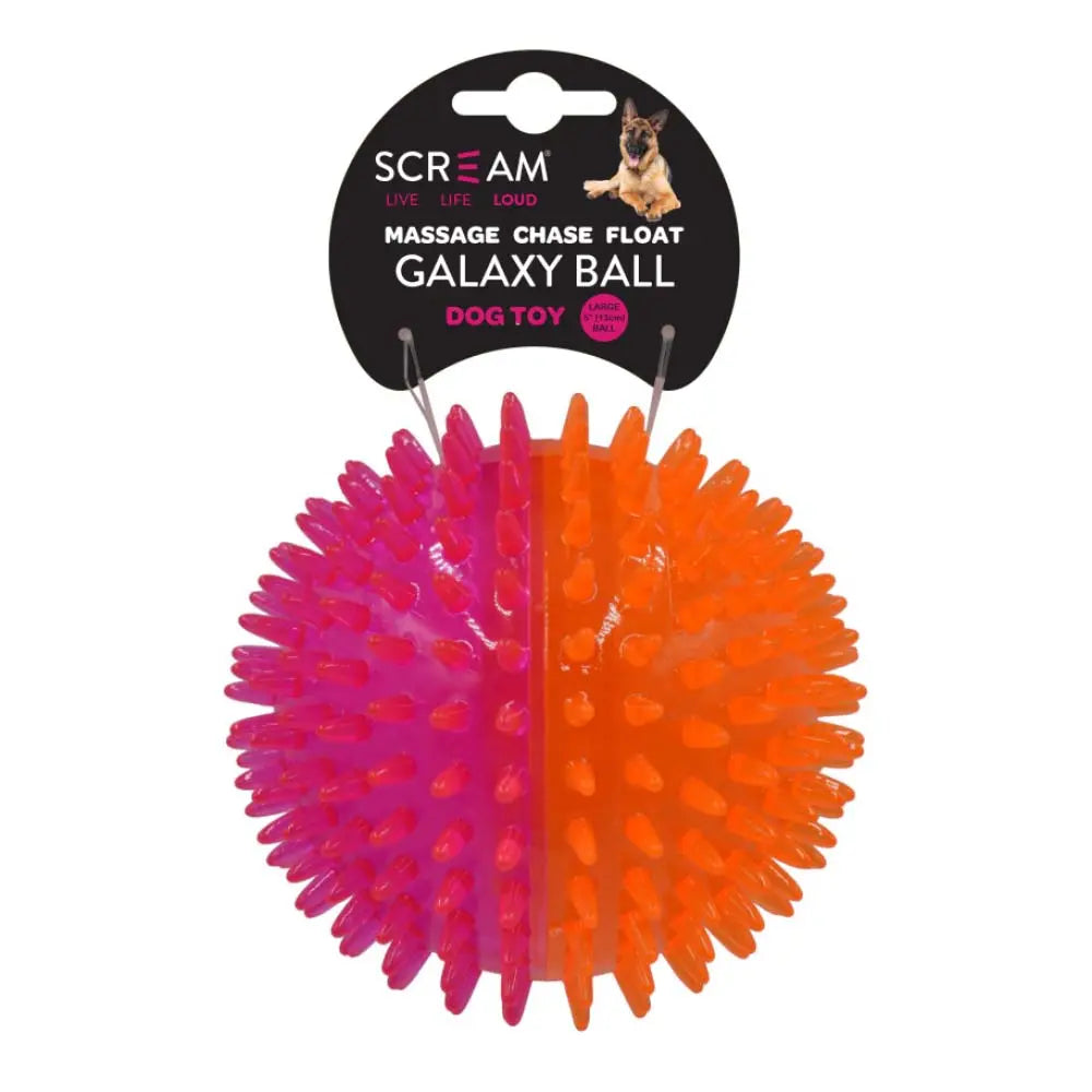 Scream – Galaxy Ball – Loud Pink & Orange - Paws & Palettes