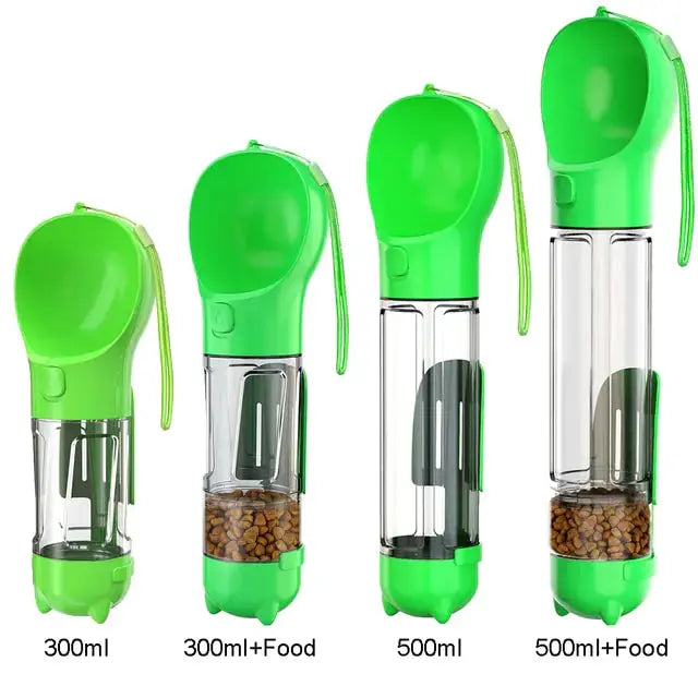Multifunction Water Food Pet Bottle - Paws & Palettes