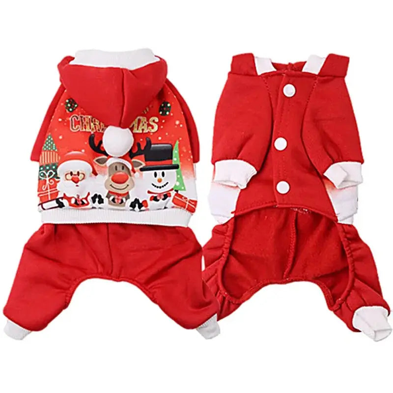 Santa Costume For Pet Dog - Paws & Palettes