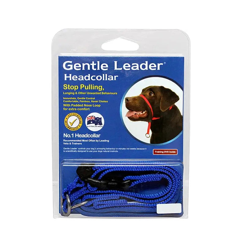 Beau Pets – Gentle Leader – Headcollar – Blue - Paws & Palettes