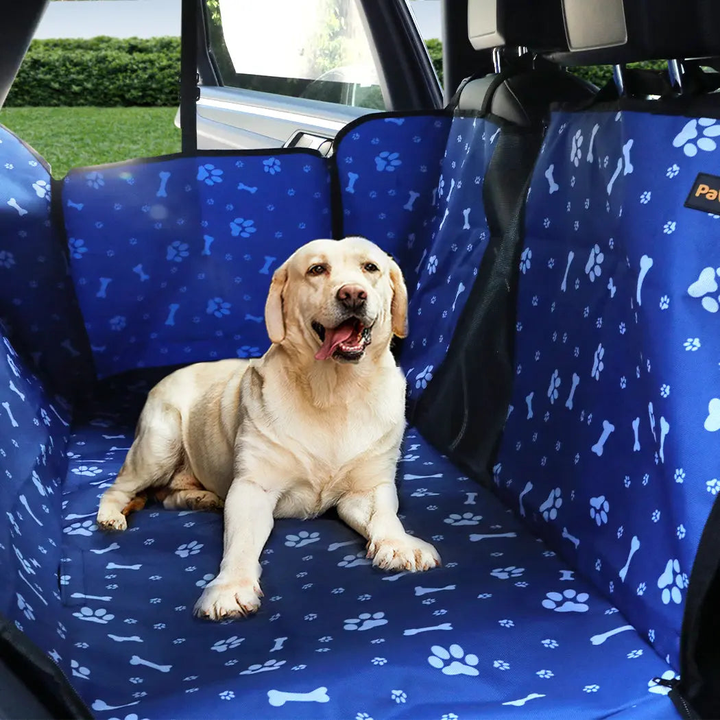 PaWz Pet Back Car Seat Cover Hammock Blue - Paws & Palettes