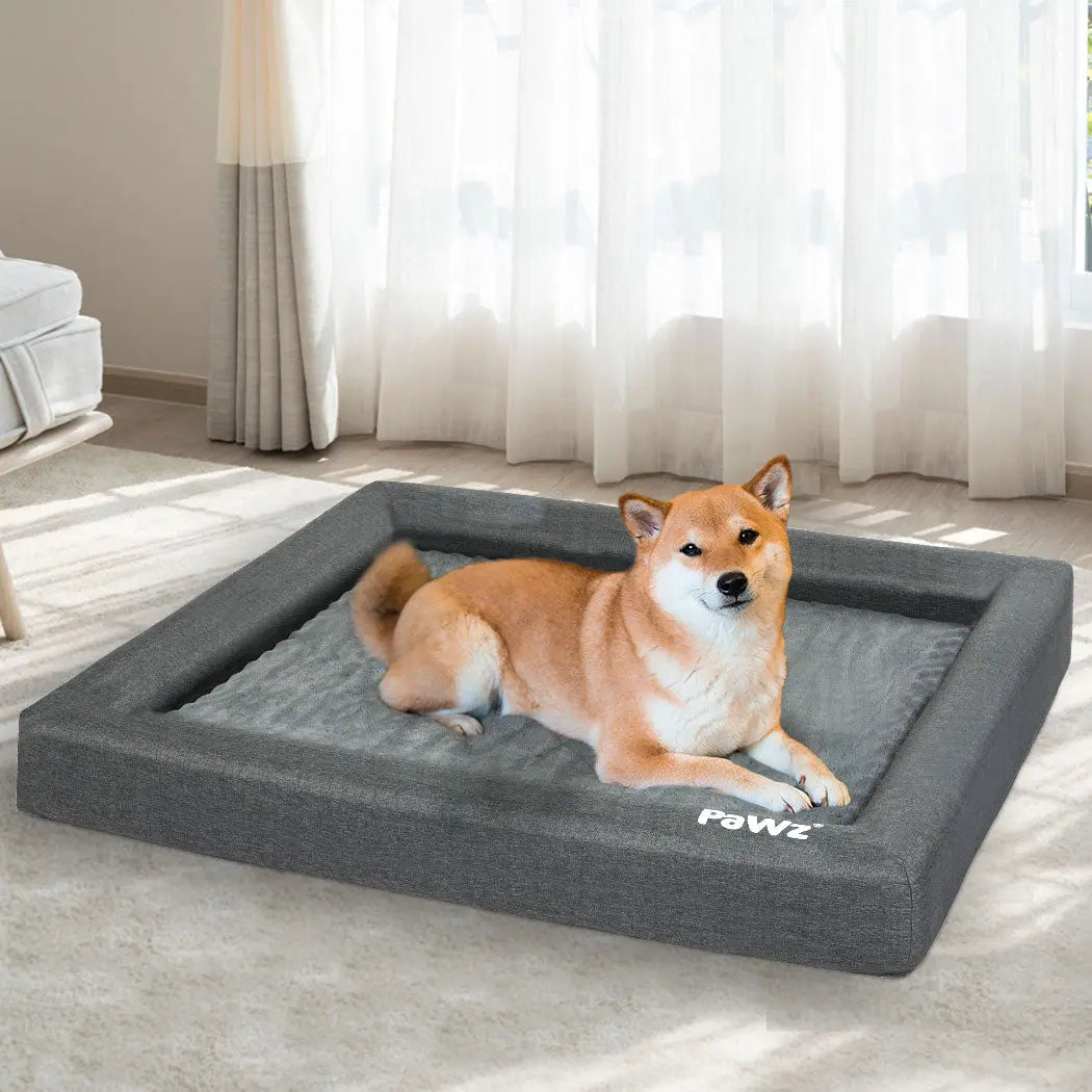PaWz Memory Foam Pet Bed Calming Dog L Large - Paws & Palettes