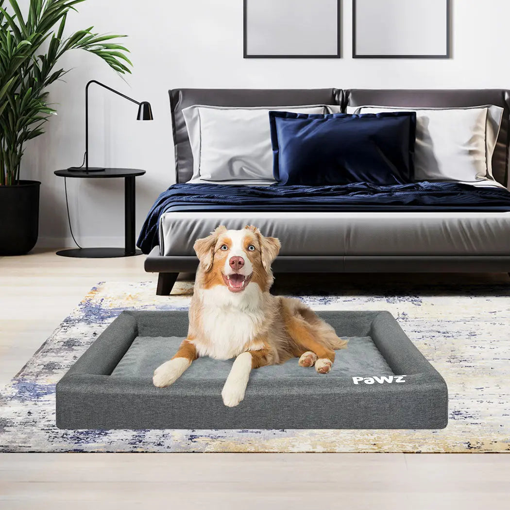 PaWz Memory Foam Pet Bed Calming Dog L Large - Paws & Palettes