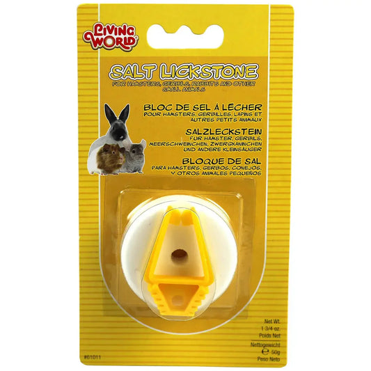 Living World – Small Animal – Salt Lick Stone – with Holder Agline