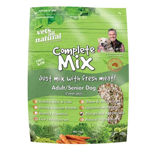 Vet’s All Natural – Complete Mix – Adult / Senior Dog - Paws & Palettes