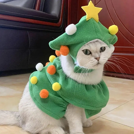 Christmas Pet Costume For Cat Dogs - Paws & Palettes