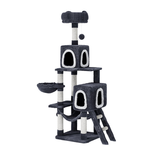 i.Pet Cat Tree 168cm Tower Scratching Post Scratcher Condo House Hanging Toy Bed - Paws & Palettes