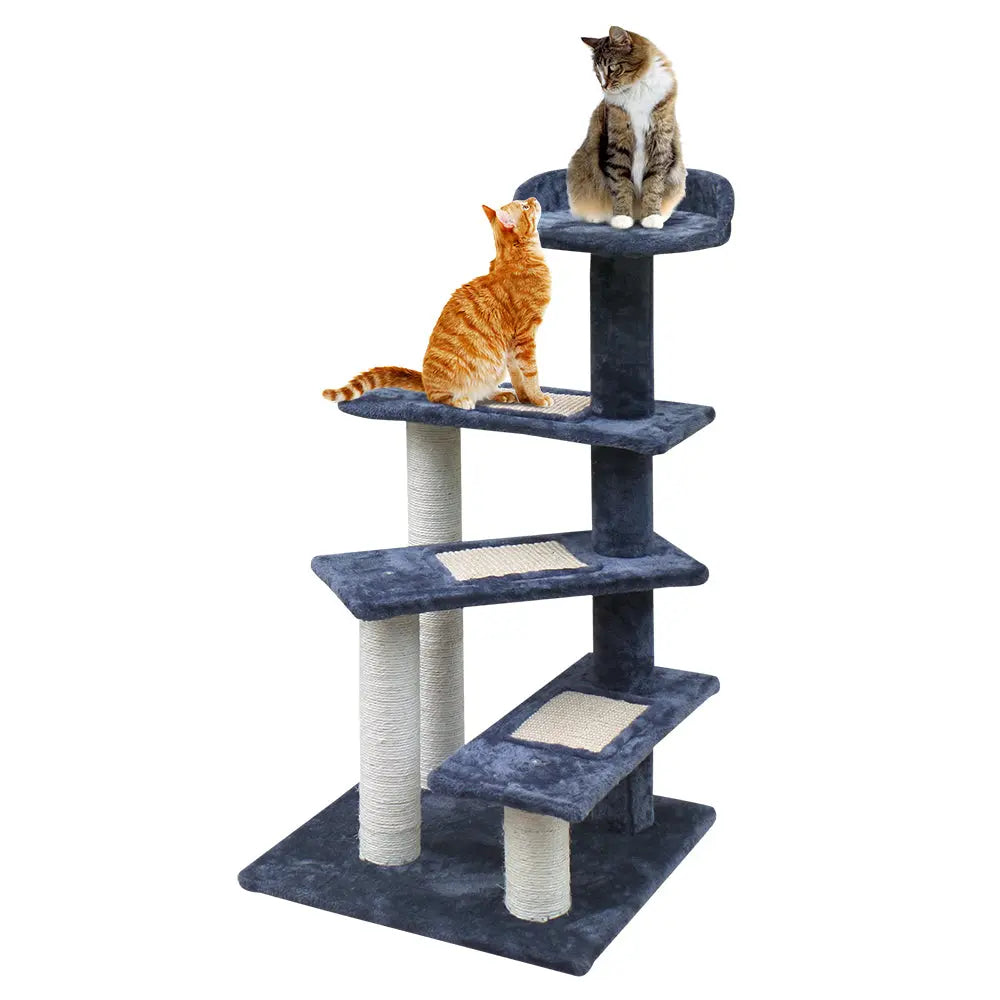 i.Pet Cat Tree 100cm Scratching Post Scratcher Tower Wood Condo House Trees Bed - Paws & Palettes