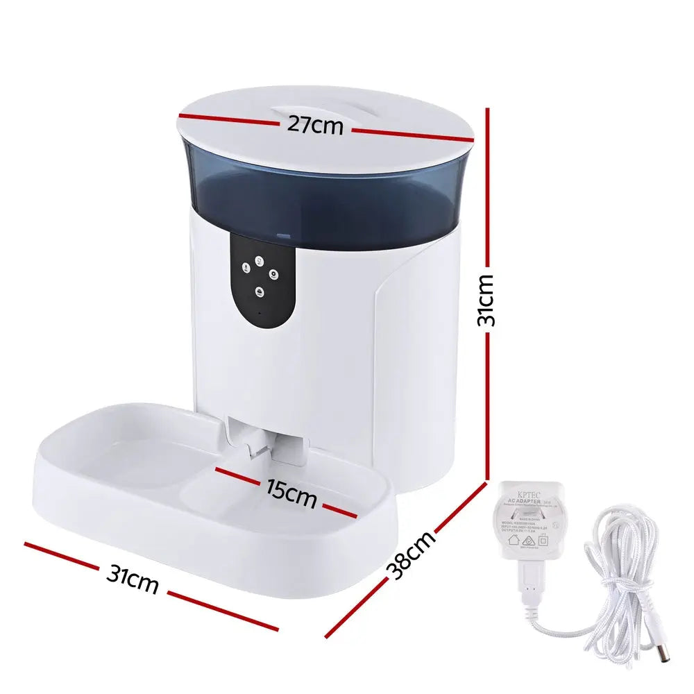 i.Pet Automatic Pet Feeder Dog Cat Wifi 7L Auto Smart Food Dispenser Timer Feed - Paws & Palettes