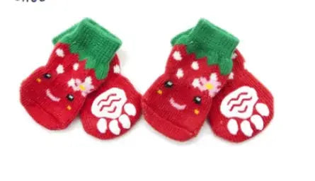 Christmas Socks For Small Pet Dog - Paws & Palettes