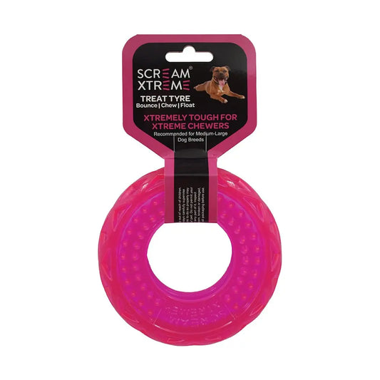 Scream – Xtreme Treat Tyre – Loud Pink - Paws & Palettes