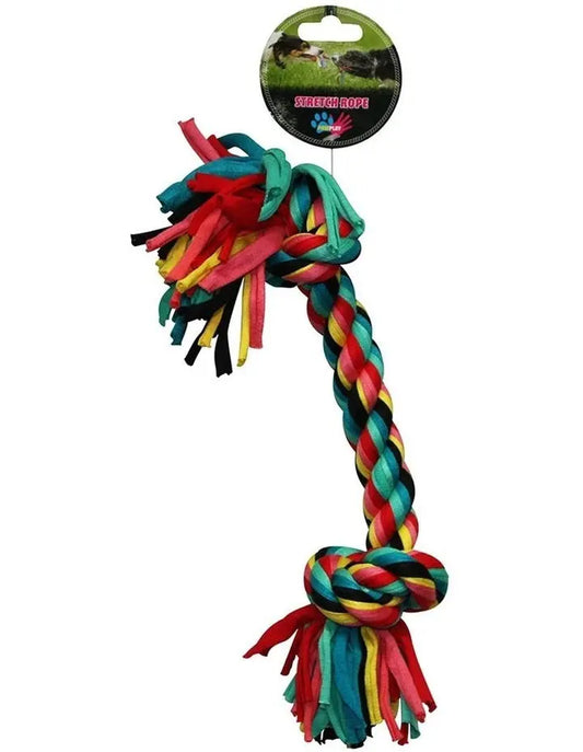 Paw Play Stretch Rope Bone - Paws & Palettes