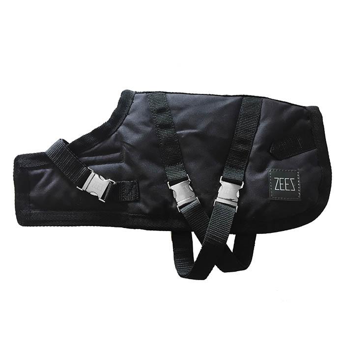 ZeeZ – Waterproof Supreme Dog Coat – Oil Skin/Black - Paws & Palettes