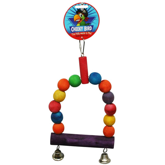 Cheeky Bird – Wooden Ball Swing - Paws & Palettes