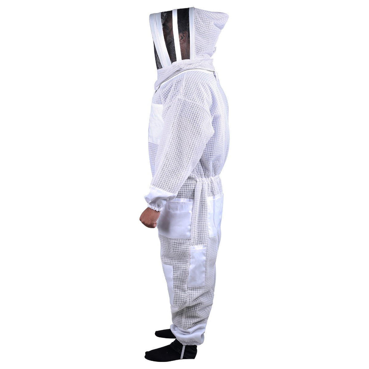 Beekeeping Bee Full Suit 3 Layer Mesh Ultra Cool Ventilated Hoodie Veil Beekeeping Protective Gear Size M - Paws & Palettes