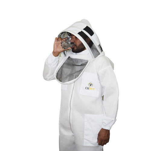 Beekeeping Bee Suit 2 Layer Mesh Hood Style Light Weight & Ultra Cool- S - Paws & Palettes