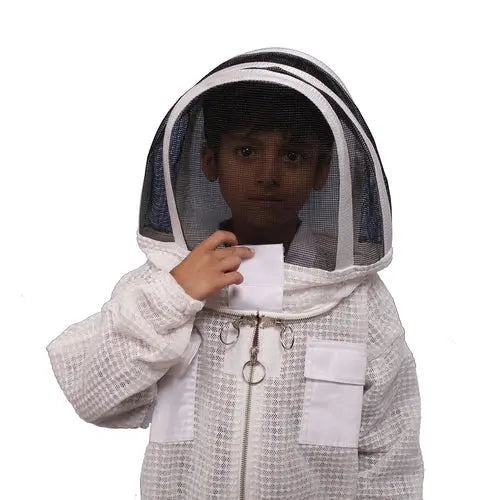 Beekeeping Bee Kids Full Suit 3 Mesh Layer Beekeeper Protective Gear L - Paws & Palettes