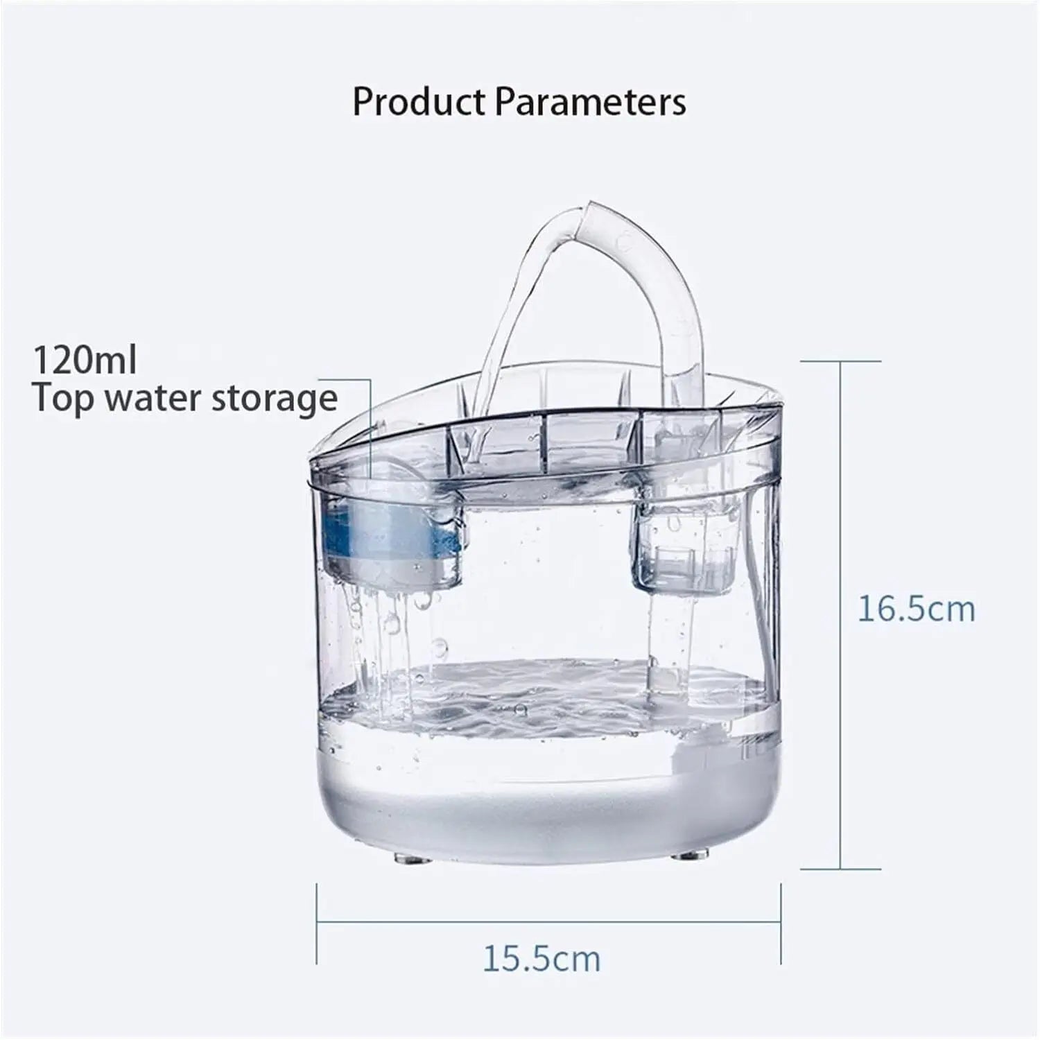 8PCS Filter Electric Pet Water Fountain Automatic Sensor Drinking Dispenser Filter - Paws & Palettes