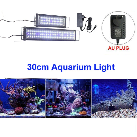 30cm Aquarium Light Lighting Full Spectrum Aqua Plant Fish Tank Bar LED Lamp - Paws & Palettes