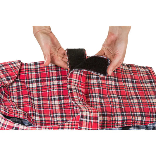 Tartan Red Dog Coat 45cm - Paws & Palettes