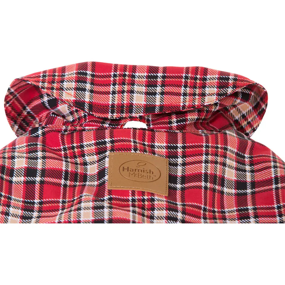 Tartan Red Dog Coat 70cm - Paws & Palettes