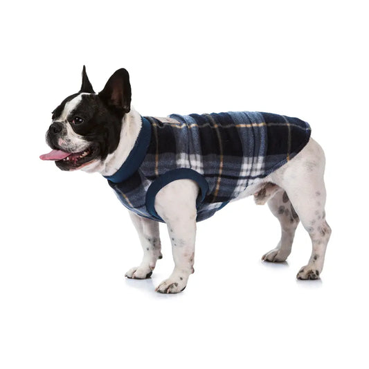 Blue Tartan Dog Pyjamas 30cm - Paws & Palettes