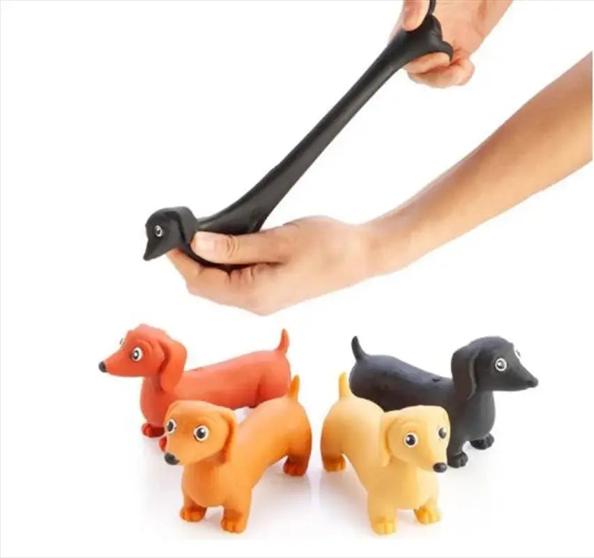 Novelty Stretch Dachshund Sausage Dog Toy (SELECTED AT RANDOM) - Paws & Palettes