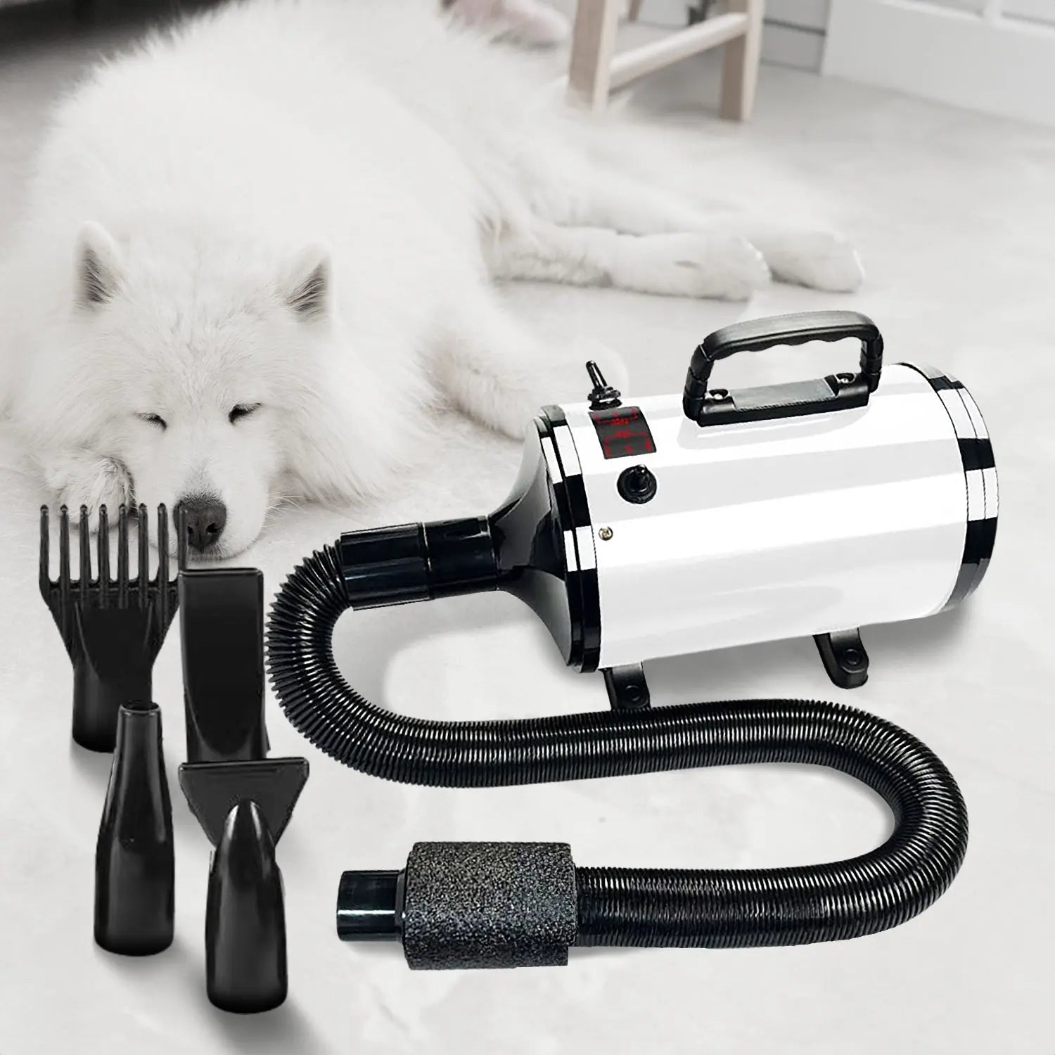 Floofi Pet Hair Dryer Basic (White) - Paws & Palettes