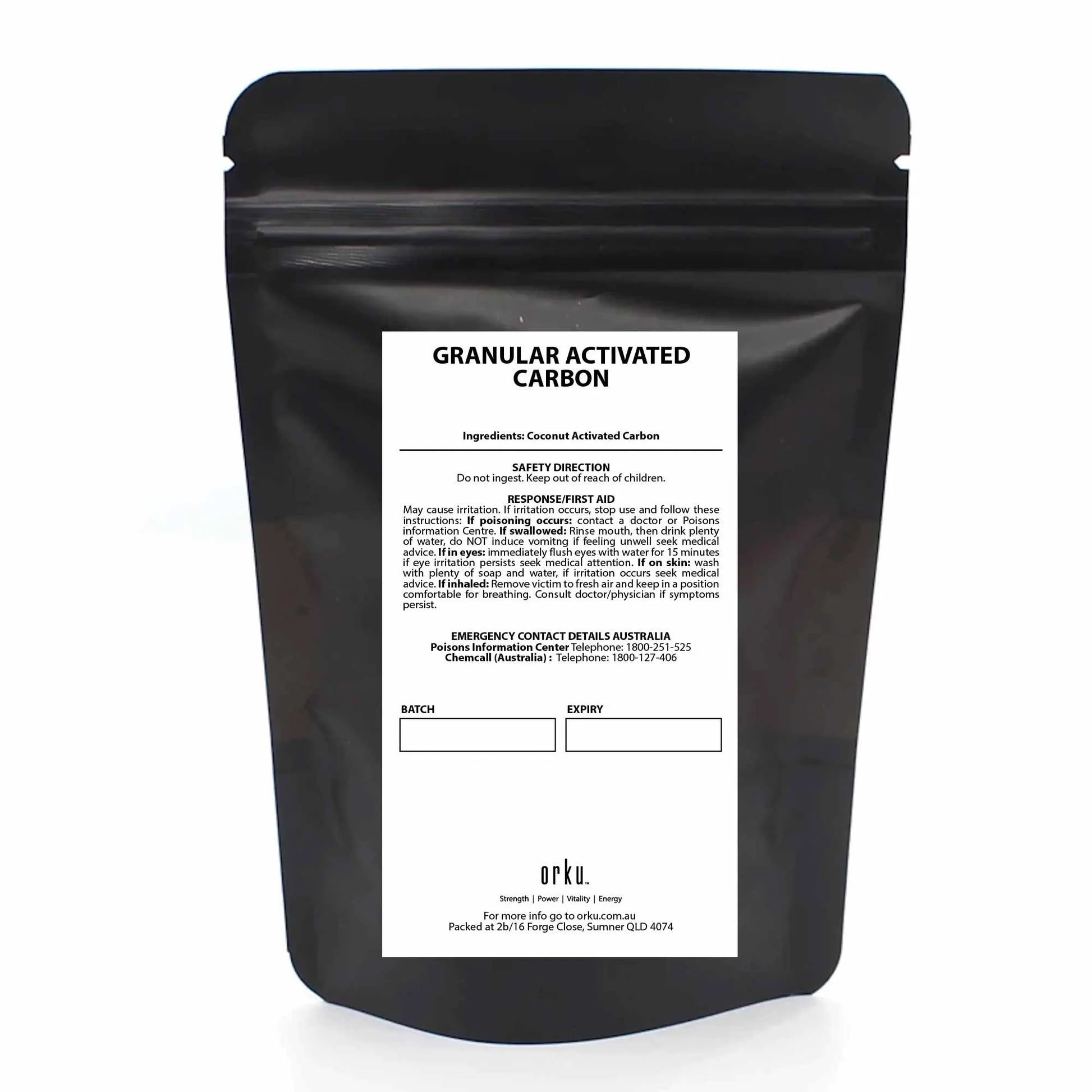 Bulk 20Kg Granular Activated Carbon GAC Coconut Shell Charcoal - Water Filtering - Paws & Palettes