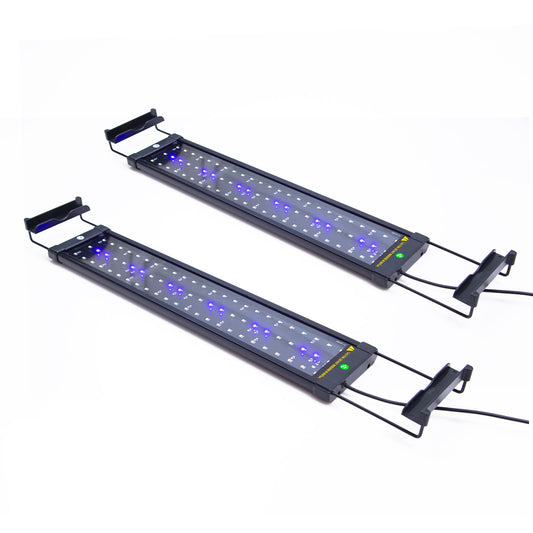 11W Set 2 Aquarium Blue White LED Light for Tank 50-70cm - Paws & Palettes