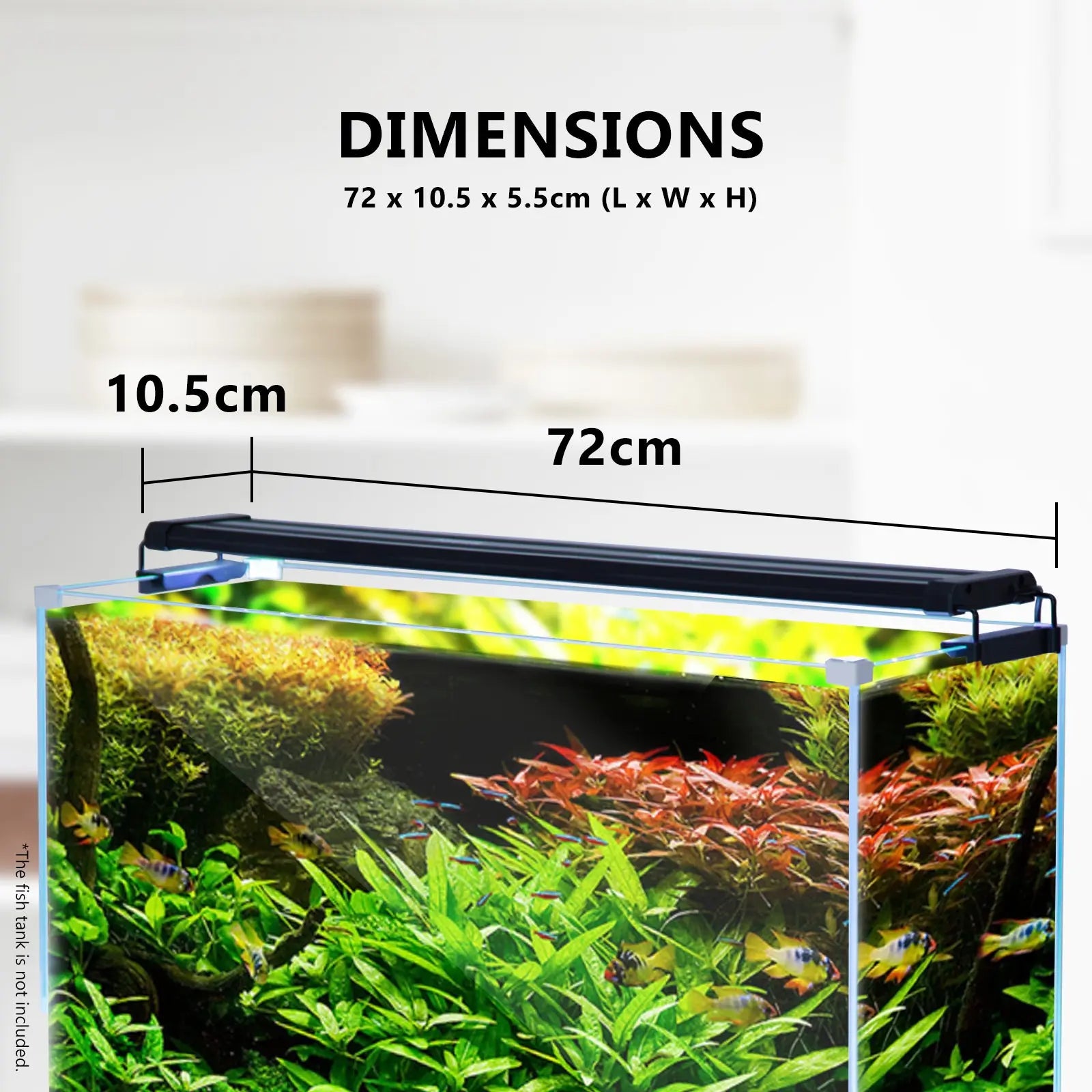 18W Aquarium Blue White LED Light for Tank 75-95cm - Paws & Palettes
