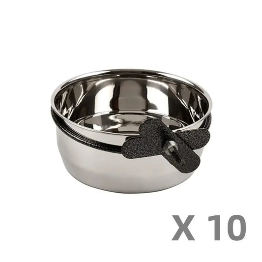 YES4PETS 10 x Medium Pet Rabbit Bird Parrot Dog Cat Water Food Bowl Feeder Chicken Poultry Coop Cup 620 ml Dropshipzone