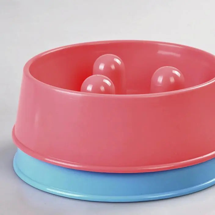 2 x XL Pet Anti Gulp Feeder Bowl Dog Cat Puppy slow food Interactive Dish - Paws & Palettes