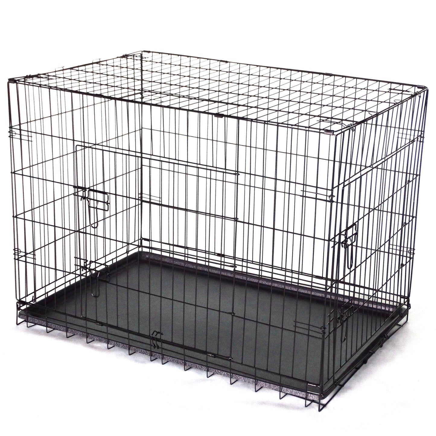 YES4PETS 30' Collapsible Metal Dog Crate Cage Cat Carrier With Tray - Paws & Palettes