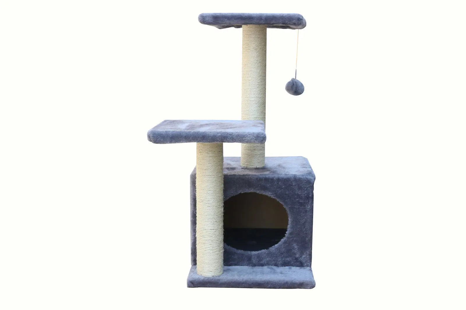 YES4PETS 71cm Grey Cat Scratching Tree Scratcher Post Pole Furniture Gym House - Paws & Palettes