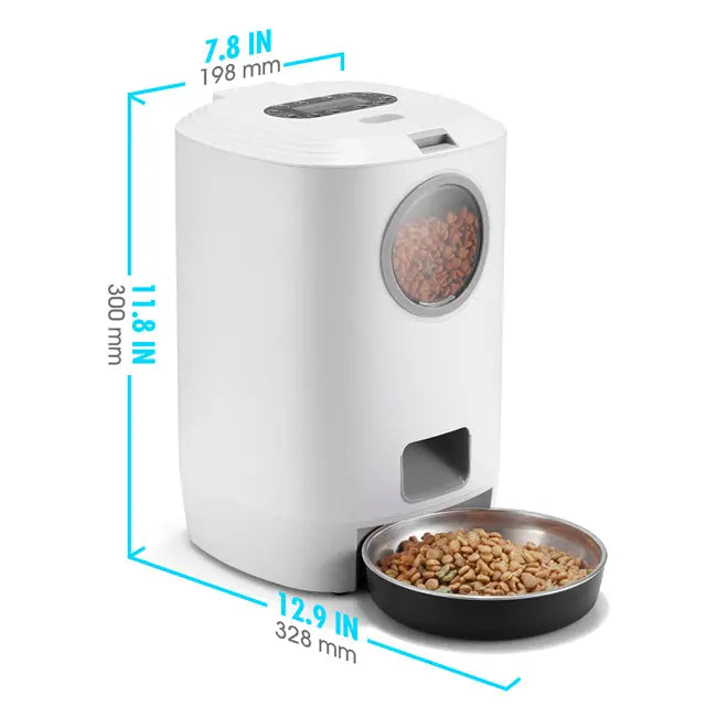 YES4PETS 4.5L Visible Automatic Digital Pet Dog Cat Feeder Food Bowl Dispenser - Paws & Palettes