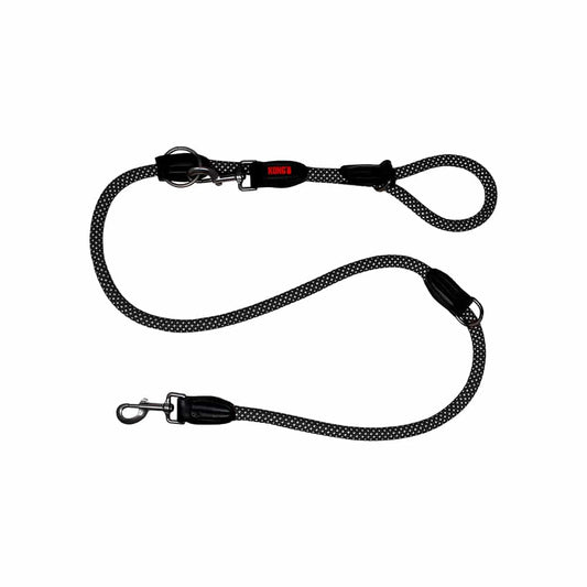 KONG Adjustable Rope Black Leashes Large - Paws & Palettes