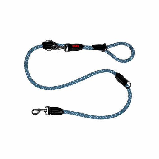 KONG Adjustable Rope Blue Leashes Large - Paws & Palettes