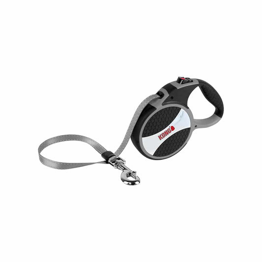 KONG Explore Large Retractable Leashes Grey - Paws & Palettes