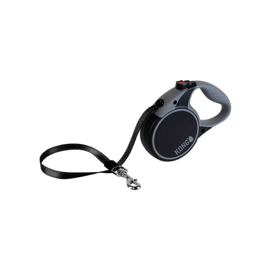 KONG Terrain Black Retractable Leashes Medium - Paws & Palettes